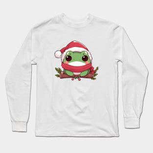 Cute Christmas Mini Frog Long Sleeve T-Shirt